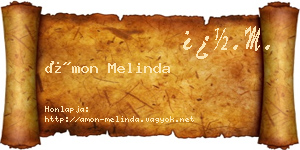 Ámon Melinda névjegykártya